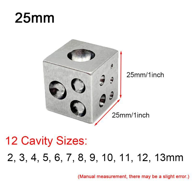 Bloco de dapping quadrado com  - Jewelry Making Drill avaliação e preço
