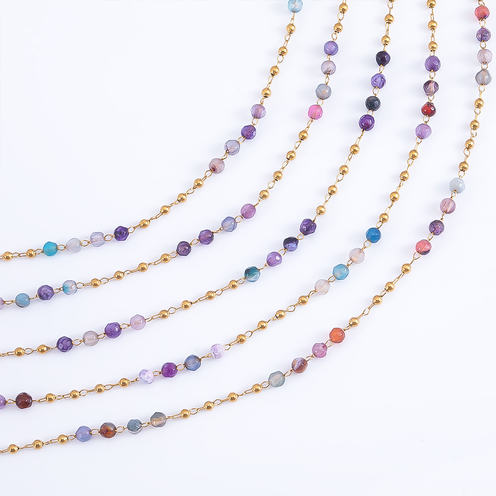 0.5m 1m de aço inoxidável colo - Jewelry Making Gemstones avaliação e preço